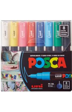 Set 8 markere Uni PC-1M