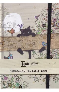 Carnet A6. Bug Art: Chaton Branche