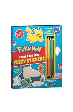 Pokémon Color Your Own Fuzzy Stickers -