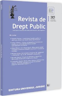 Revista de Drept Public Nr.1 din 2025 - UNIVERSUL JURIDIC