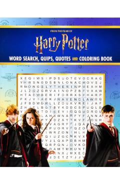Harry Potter Word Search, Quips, Quotes, and Coloring Book -