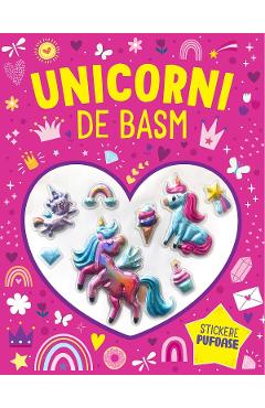Unicorni de basm. Stickere pufoase