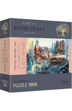 Puzzle 1000 din lemn. New York
