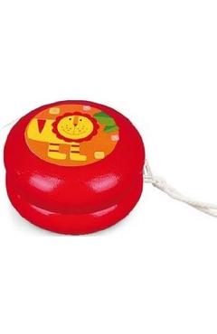 Joc de indemanare: Yo-yo din lemn. Rosu