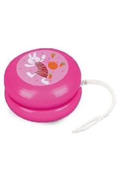 Joc de indemanare: Yo-yo din lemn. Roz