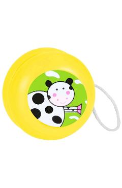 Joc de indemanare: Yo-yo din lemn. Galben