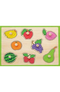 Puzzle cu maner: Fructe
