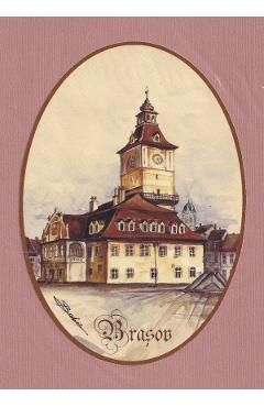 Reproducere pe carton caramiziu: Casa Sfatului Nr.3