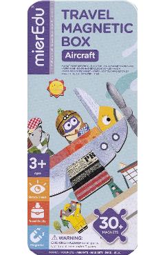Puzzle magnetic in cutie metalica: Avioane