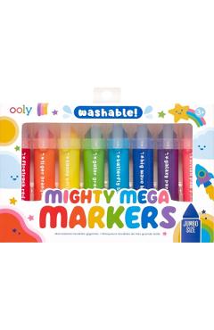 Set 8 carioci lavabile cu varf triunghiular