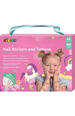 Stickere pentru unghii si tatuaje. Unicorni