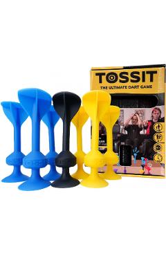Joc de Darts cu ventuze. Albastru-galben