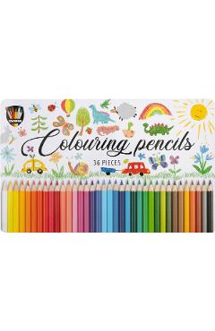 Set 36 creioane colorate. Grafix