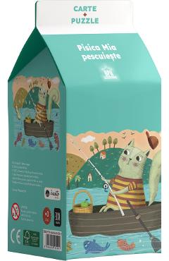 Pisica Mia pescuieste. Carte + puzzle - Pamela Altieri - DIDACTICA PUBLISHING HOUSE