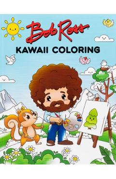 Bob Ross Kawaii Coloring -