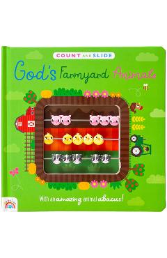 God's Farmyard Animals: A Count and Slide Book -