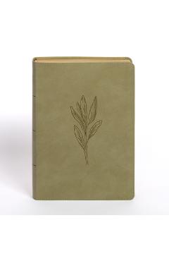 NASB Super Giant Print Reference Bible, Sage Suedesoft Leathertouch, Indexed -