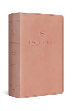 ESV Large Print Personal Size Bible, Red Letter (Trutone, Blush Rose) -
