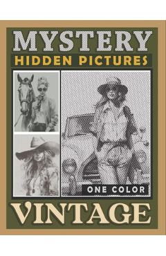 Mystery Dots Lines Spirals Hidden Pictures Vintage: Nostalgize Timeless Beauty with this One Color Coloring Book, Great for Relaxation and Stress Reli - Maximus Prime