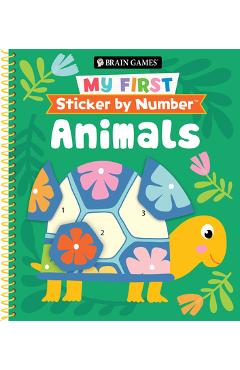 Brain Games - My First Sticker by Number: Animals -