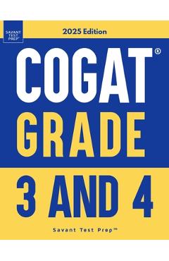 COGAT Grade 3 and 4: Two Practice Tests - Level 9 and 10 - Savant Test Prep