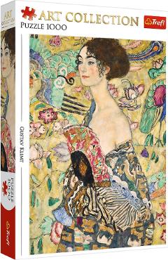Puzzle 1000. Gustav Klimt: Doamna cu evantai
