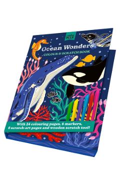 Ocean Wonders Colour and Scratch Book -