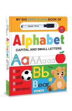 My Big Wipe And Clean Book of Alphabet Capital And Small Letters -