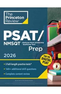 Princeton Review Psat/NMSQT Prep, 2026: 3 Practice Tests + Review + Online Tools for the Digital PSAT -