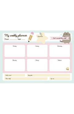 Planner saptamanal: Pusheen. Blue