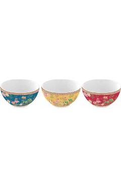 Set 3 boluri portelan: Jardins d'Orient