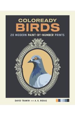 Coloready Birds: 20 Modern Paint-By-Number Prints - David Trawin
