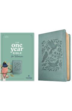 NLT the One Year Bible for Women (Leatherlike, Birdsong Teal) -