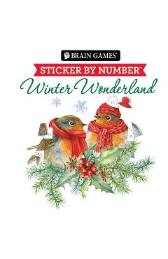 Brain Games - Sticker by Number: Winter Wonderland -