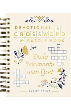 Daily Moments with God Devotional Crossword Puzzle Book -