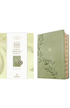 NLT Every Woman's Bible, Filament Enabled (Leatherlike, Olive Branch Green, Indexed, Red Letter) -