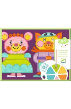 Joc creativ de pictura. Obraji imbujorati