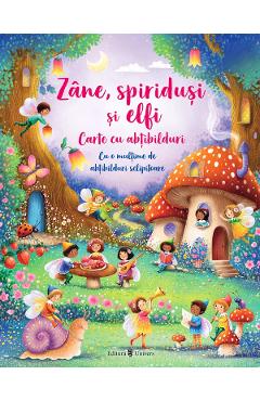 Zane, spiridusi si elfi. Carte cu abtibilduri - Fiona Watt