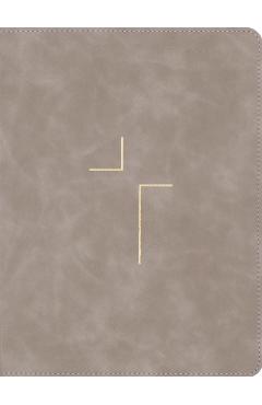 The Jesus Bible, ESV Edition, Leathersoft, Stone -