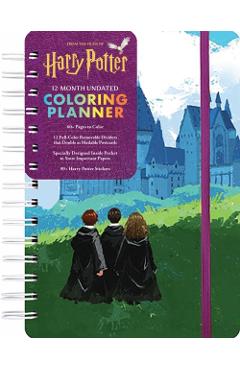 Harry Potter 12-Month Undated Coloring Planner -