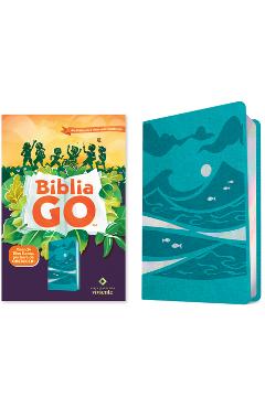 Biblia Go Para Niños Ntv (Sentipiel, Verde Azulado): Una Biblia Para Niños Que Transforma -