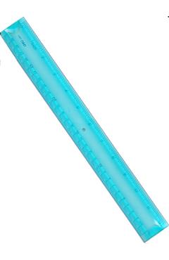 Rigla flexibila. Bleu. 30 cm