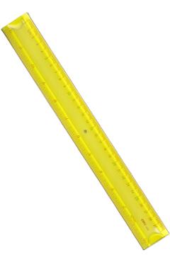 Rigla flexibila. Galbena. 30 cm