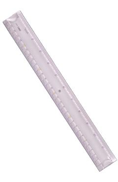 Rigla flexibila. Lila. 30 cm