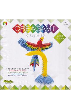 Origami 3D. Creagami: Papagal - 0 | YEO