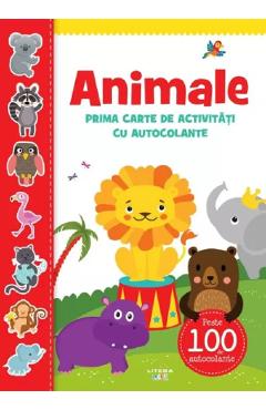 Animale. Prima carte de activitati cu autocolante - LITERA Animale. Prima carte de activitati cu autocolante - LITERA