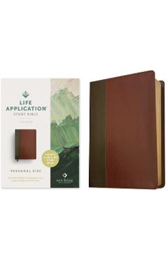NLT Life Application Study Bible, Third Edition, Personal Size (Leatherlike, Brown/Mahogany, Red Letter) -