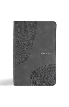 CSB Single-Column Compact Bible, Digital Study Edition, Charcoal Leathertouch -