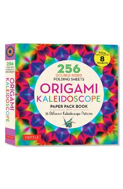Origami Kaleidoscope Paper Pack Book: 256 Double-Sided Folding Sheets (Includes Instructions for 8 Models) -