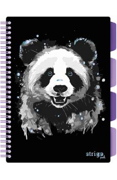 Caiet dictando cu spirala si separatoare: Panda